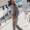 Спортивный костюм мужской флисовый (флис Polar) худи + штаны  k-103014