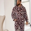 Пижама мужская плюшевая (турецкий двусторонний плюш) кофта + штаны  k-103848