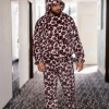 Пижама мужская плюшевая (турецкий двусторонний плюш) кофта + штаны  k-103848