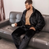 Пижама мужская плюшевая (турецкий двусторонний плюш) кофта на молнии + штаны  k-103850