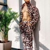 Пижама мужская плюшевая (турецкий двусторонний плюш) кофта на молнии + штаны  k-103854