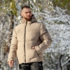 Куртка мужская зимняя холлофайбер 300 стеганная теплая с капюшоном  k-104380