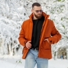 Куртка мужская зимняя холлофайбер 300 теплая с капюшоном  k-104387