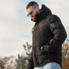 Куртка мужская зимняя холлофайбер 300 стеганная теплая с капюшоном  k-104396