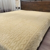 Плед одеяло покрывало теплый плюшевая махра ЕВРО размер 3D косичка  k-105113