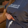 Костюм женский двунитка пенье оверсайз футболка + шорты  k-108410