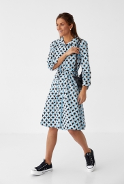 Сукня міді на гудзиках під поясок hot fashion 01