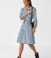 Сукня міді на гудзиках під поясок hot fashion