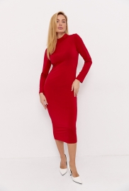 Жіноча сукня міді під горло Жіноча сукня міді під горло