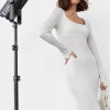 Силуетна сукня міді з квадратною горловиною  lx-10517047