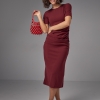 Силуетна сукня міді з драпіруванням  lx-10541835