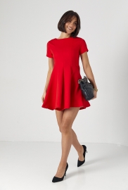 Жіноча мінісукня з короткими рукавами Жіноча мінісукня з короткими рукавами