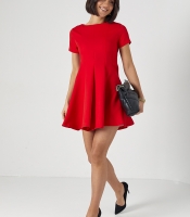 Жіноча мінісукня з короткими рукавами Жіноча мінісукня з короткими рукавами