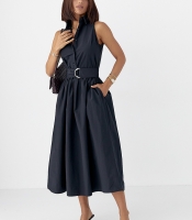 Бавовняна сукня з комірцем