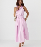 Бавовняна сукня з комірцем