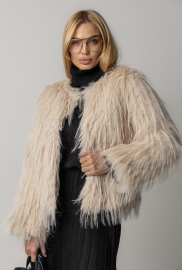 Жіноча екошуба з довгим ворсом Жіноча екошуба з довгим ворсом