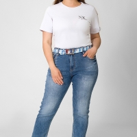 Джинсы женские джинсовые slim fit узкие с высокой посадкой демисезонные зимние