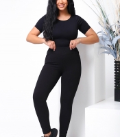 Лосины женские трикотажные на флисе в рубчик утепленные skinny с высокой посадкой весенние осенние зимние