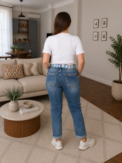 Джинсы женские джинсовые slim fit узкие с высокой посадкой демисезонные зимние