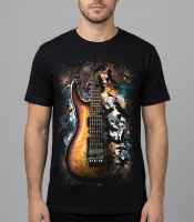 Футболка Crow and Guitar in Space