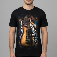 Футболка Crow and Guitar in Space
