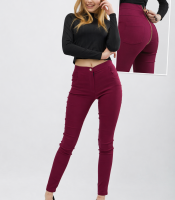 Облегающие леггинсы с молнией сзади 32047