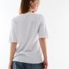 Женская хлопковая футболка Standart oversize 57788  xp-1025