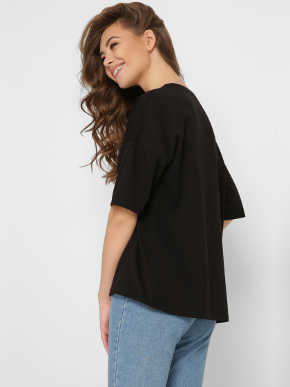 Футболка женская хлопковая Standart oversize CRC -237-8 57821