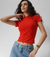 Женская приталенная футболка Slim Standart 57813