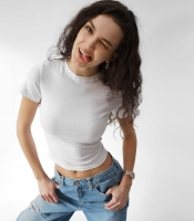 Женская приталенная футболка Slim Standart 57811