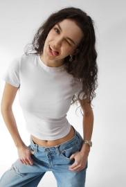 Женская приталенная футболка Slim Standart 57811 Женская приталенная футболка Slim Standart 57811