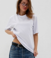 Футболка унисекс premium белого цвета 57810