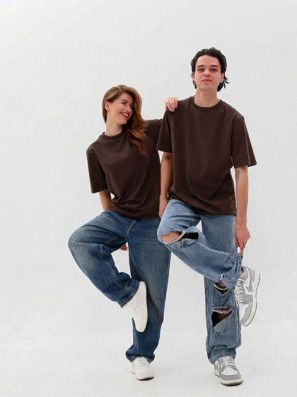 Футболка унисекс базовая oversize CRC FP-133-26 57828