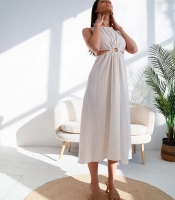 Сарафан миди с вырезами и декоративным кольцом 55959