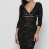 Черное гипюровое платье с треугольным вырезом 29134 xp-1113 Черное гипюровое платье с треугольным вырезом 29134 xp-1113