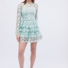 Ажурное мини платье цвета мята 32699  xp-1126