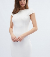 Платье футляр молочного цвета 32775