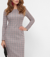 Приталенное платье в клеточку 34645