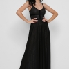 Изысканное черное платье макси 36389  xp-1277