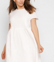 Хлопковое платье с цветочной вышивкой 48837