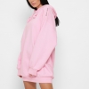 Спортивное розовое платье худи 38122  xp-1301