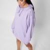 Спортивное сиреневое платье худи 38121  xp-1302