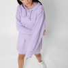 Спортивное сиреневое платье худи 38121  xp-1302