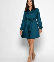 Шелковое платье на пуговицах 52058