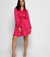 Шелковое платье на пуговицах 52055