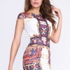Короткое платье с ярким узором 33125  xp-1329