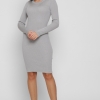 Трикотажное серое платье 38707  xp-1419