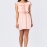 Персиковое мини-платье 33856