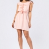 Персиковое мини-платье 33856 xp-1454 Персиковое мини-платье 33856 xp-1454