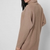 Свободное бежевое платье-джемпер с воротником 36359  xp-1473